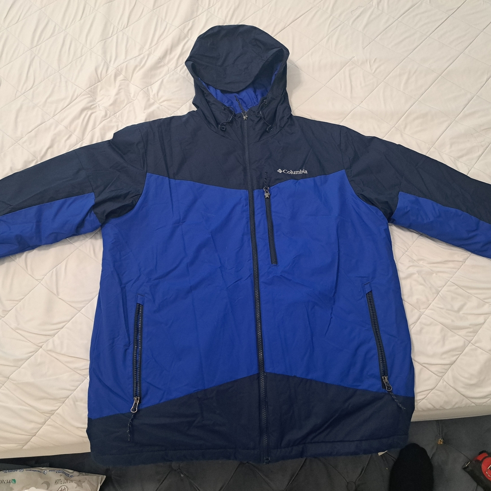 Columbia Blue Omni Heat Jacket Weather-Resistant